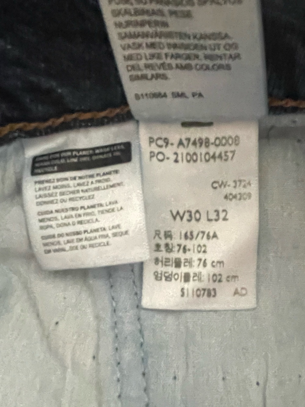 LEVI’S Superlow Loose Jeans Women’s W30 L32 - Dark Wash - Picture 4 of 11